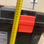 Large plastic toolbox like new with removable compartments