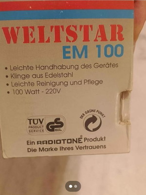Ηλεκτρικό μαχαίρι κουζίνας γύρου 100 watt καινούργιο, γερμανικής κατασκευής