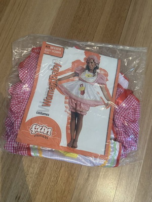 Adult Baby Costume like new, white and red