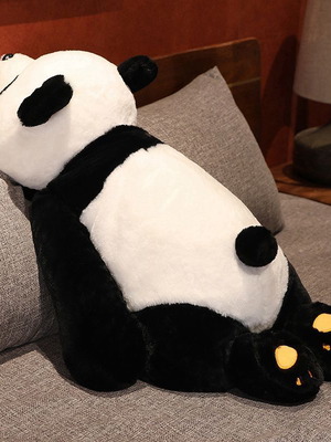 Plush Panda lying 100cm new