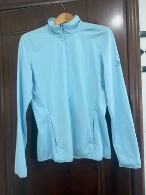 Salomon athletic jacket like new, turquoise, lycra