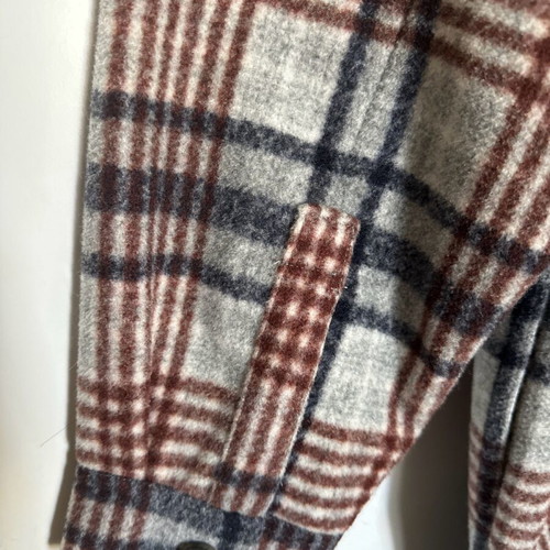 Zara checked oversized coat like new