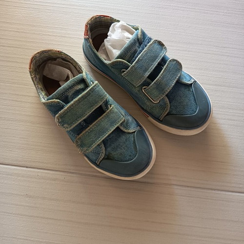 Pablosky sneakers size 29 used, blue jean canvas with leather insole