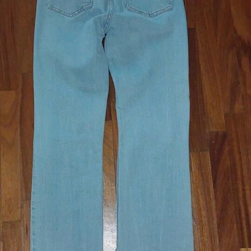 Bershka straight slim jean size 36 like new, turquoise