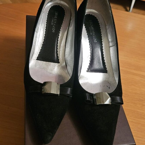 J.Bournazos Athens castor pumps like new, black, size 36