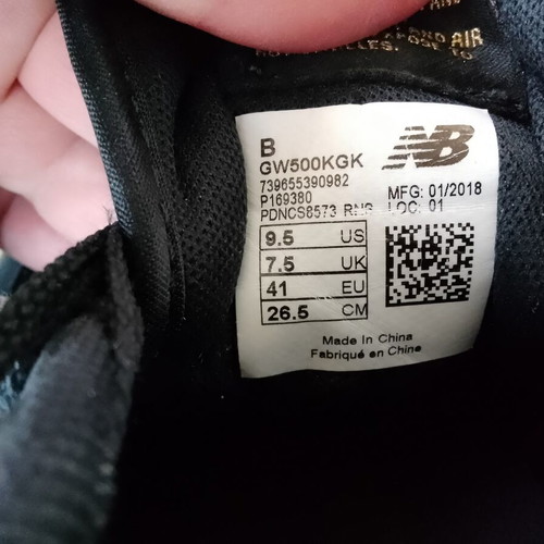New Balance 500 women's sneakers size 41 used, black and gold