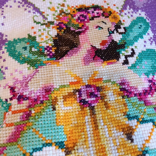 Handmade needlepoint large collectible like new 2.15x1.62 m
