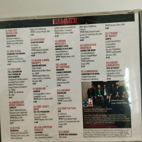 Metal Hammer March 2005 CD like new, Greek edition