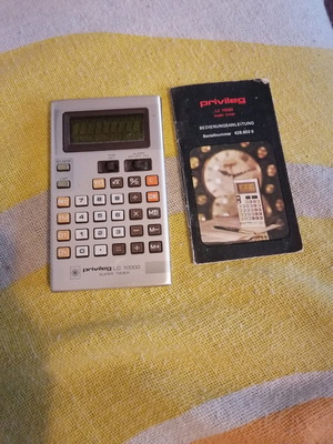 Privileg LC 10000 vintage calculator used, 1970s German model