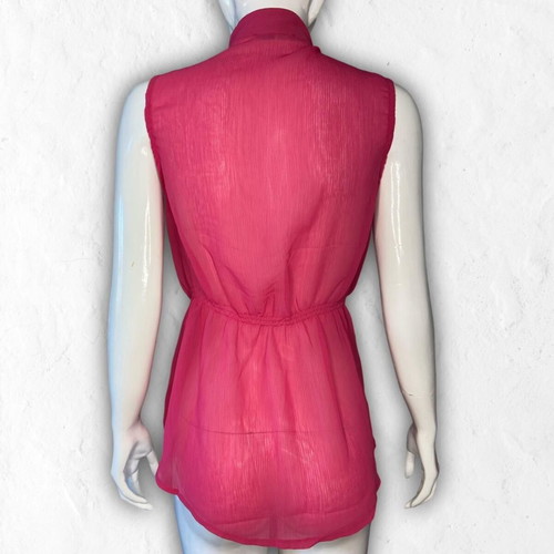 Pink Shirt with Ruffles new, size XS/S