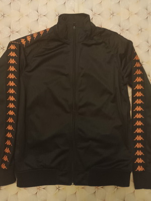 Kappa fleece μπουφάν με φερμουάρ σαν καινούργιο, μέγεθος L, μαύρο