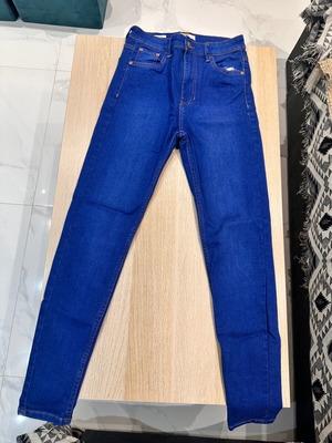 Bershka jeans S skinny high waist like new, blue