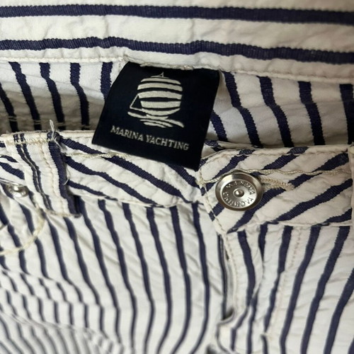 Marina Yachting striped cropped pants like new, size 28