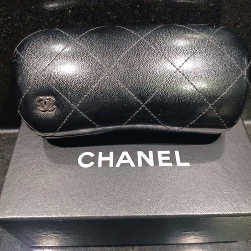 Chanel eyeglass frame new, tortoise imitation design