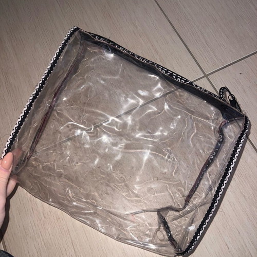 Make up bag large, transparent, like new