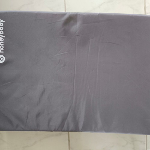 Honeybaby folding playpen mattress grey brown 118x59x5cm