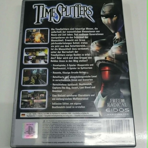 TimeSplitters PlayStation 2 like new, English version