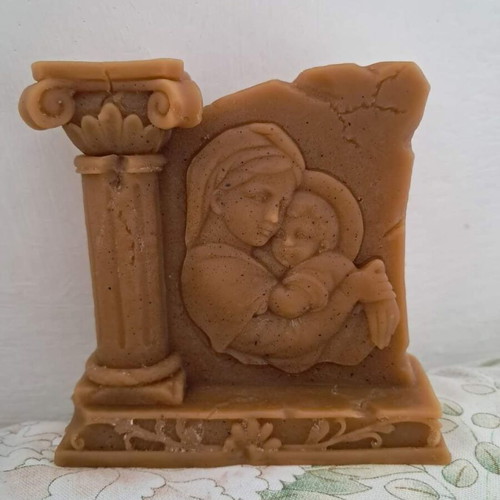 Candle Icon made-to-order from pure beeswax with detailed design