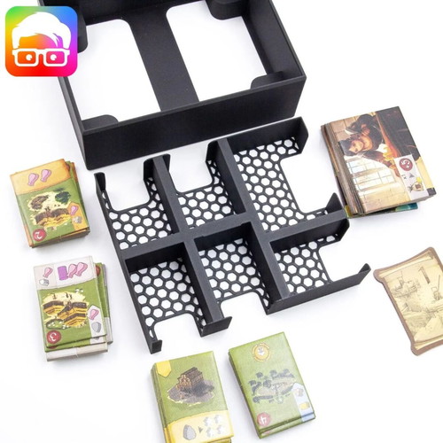Caylus 1303 Insert Board Game Organizer with Sleeved Card Slots