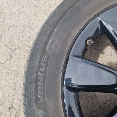 Mini 225 55 17 tires and rims like new, genuine black wheels