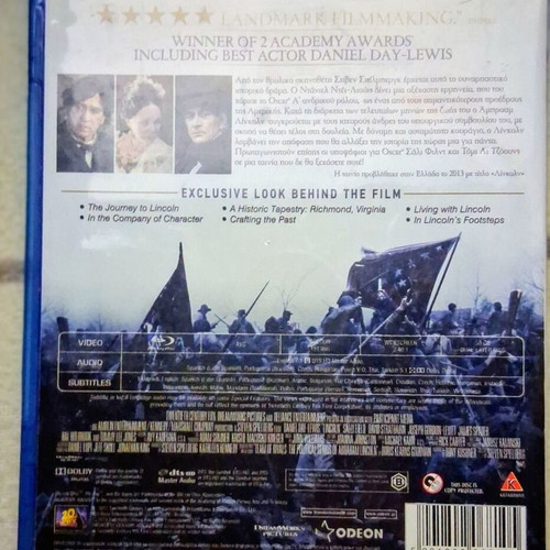 Lincoln Blu-Ray like new, multilingual, historical movie