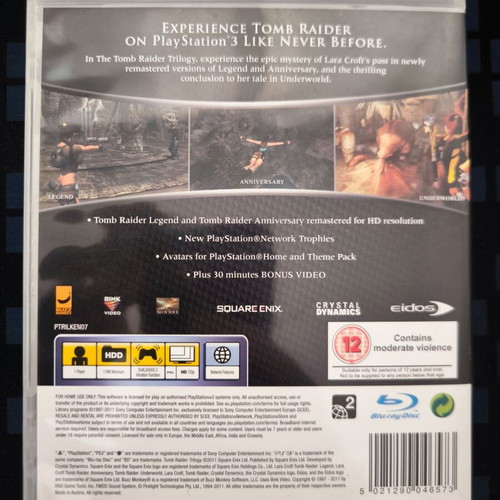 The Tomb Raider Trilogy Classics HD PS3 game