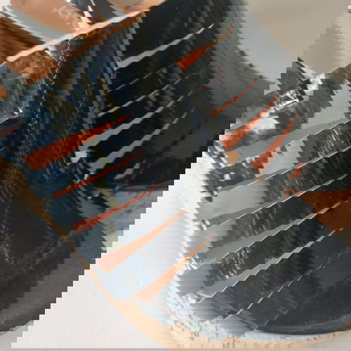 Πέδιλα πλατφόρμες νούμερο 41 σαν καινούργια, μαύρα με φελλό