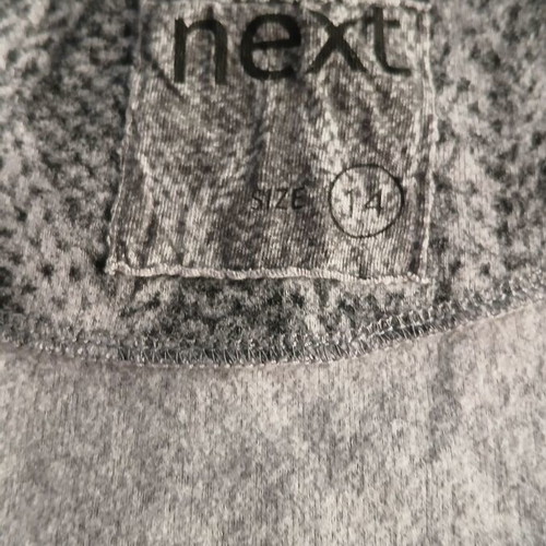 Next women's blouse like new, black and grey, cable knit, pockets, size 14