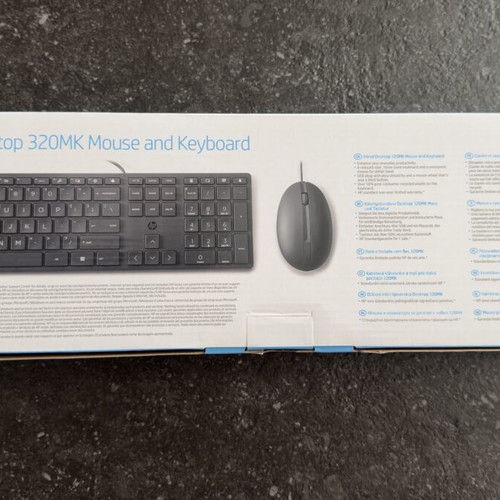 HP Wired Desktop 320MK Mouse and Keyboard Combo set new