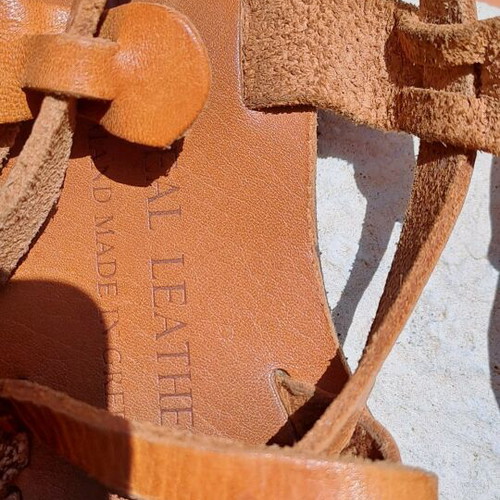 Sandals size 5 real leather Greek product