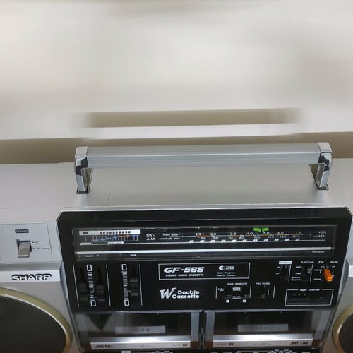 Sharp GF-565 Boombox radio cassette player used, non-functional