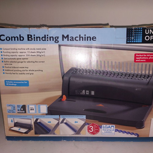 Star Binder plastic spiral binding machine like new