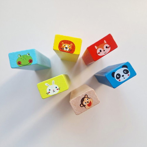 Tooky Toy stacking and balance game animals like new