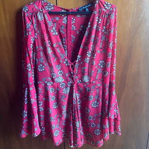 For Love & Lemons jumpsuit red like new, size S
