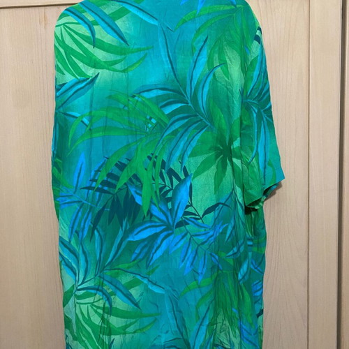 Vintage floral loose shirt large like new, green