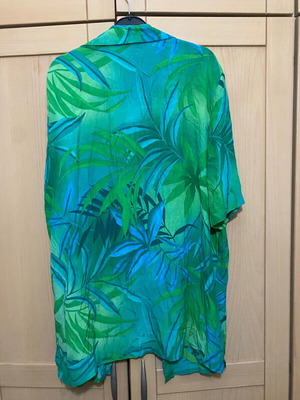 Vintage floral loose shirt large like new, green