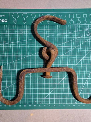 Old Butcher's Meat Hook used, forged vintage tool