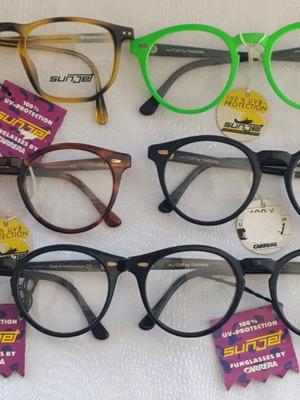 Sunjet by Carrera glasses new lot of 6 colorful frames