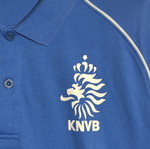 Nike KNVB men's royal blue Dri-FIT polo shirt, size M