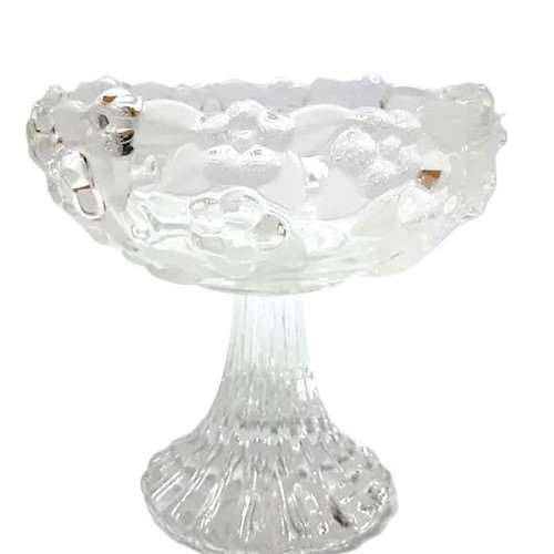Walther Glas Crystal Candy Bowl New, Vintage Heavy Thick Glass