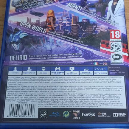 Agents of Mayhem PS4 game, European version