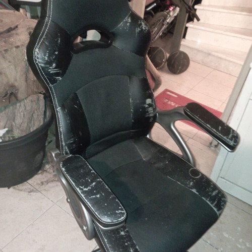 Gaming office chair used, leatherette