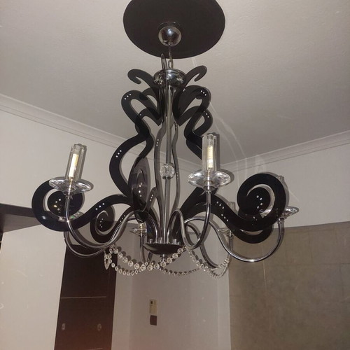 Chandelier with Swarovski crystals used