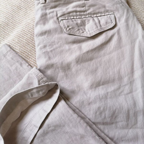 Compass Active men's pants XL cotton/linen like new light beige