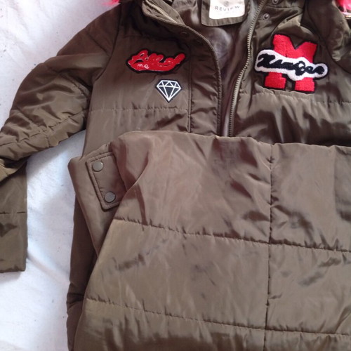 Parka long medium used with colorful fur hood