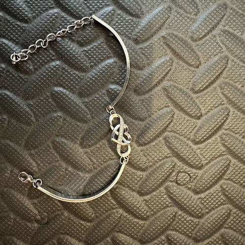 Handcuff bracelet new silver