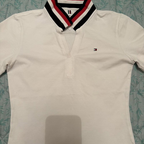Tommy Hilfiger polo shirt, white, size S