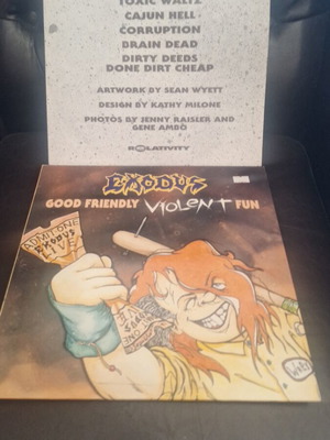 Exodus Good Friendly Violent Fun LP metal, like new