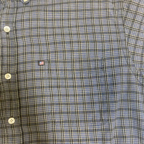 Ralph Lauren Polo Jeans Co. grey checked shirt XL vintage
