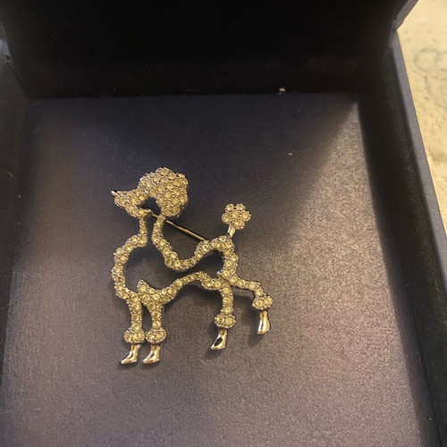 Swarovski dog brooch like new